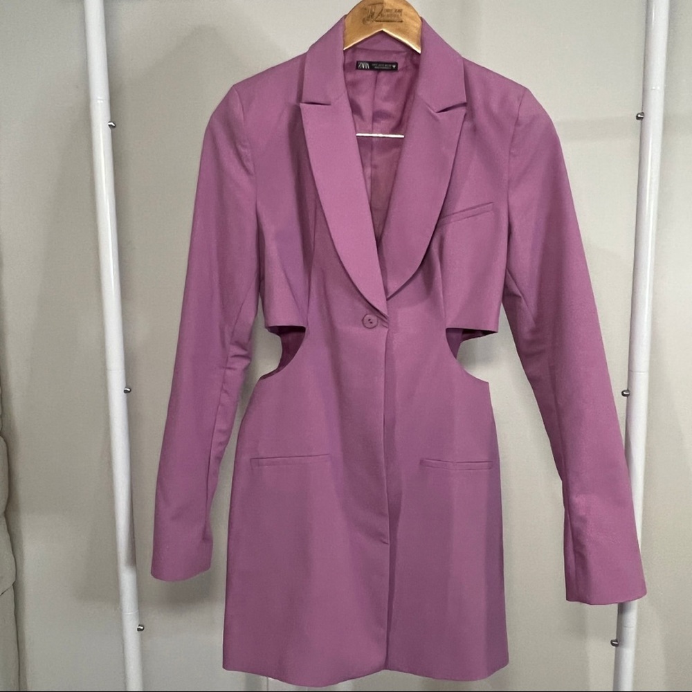 Purple Zara Blazer Dress